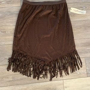 Wrangler Women’s Fringe Mini Skirt Size Small NWT